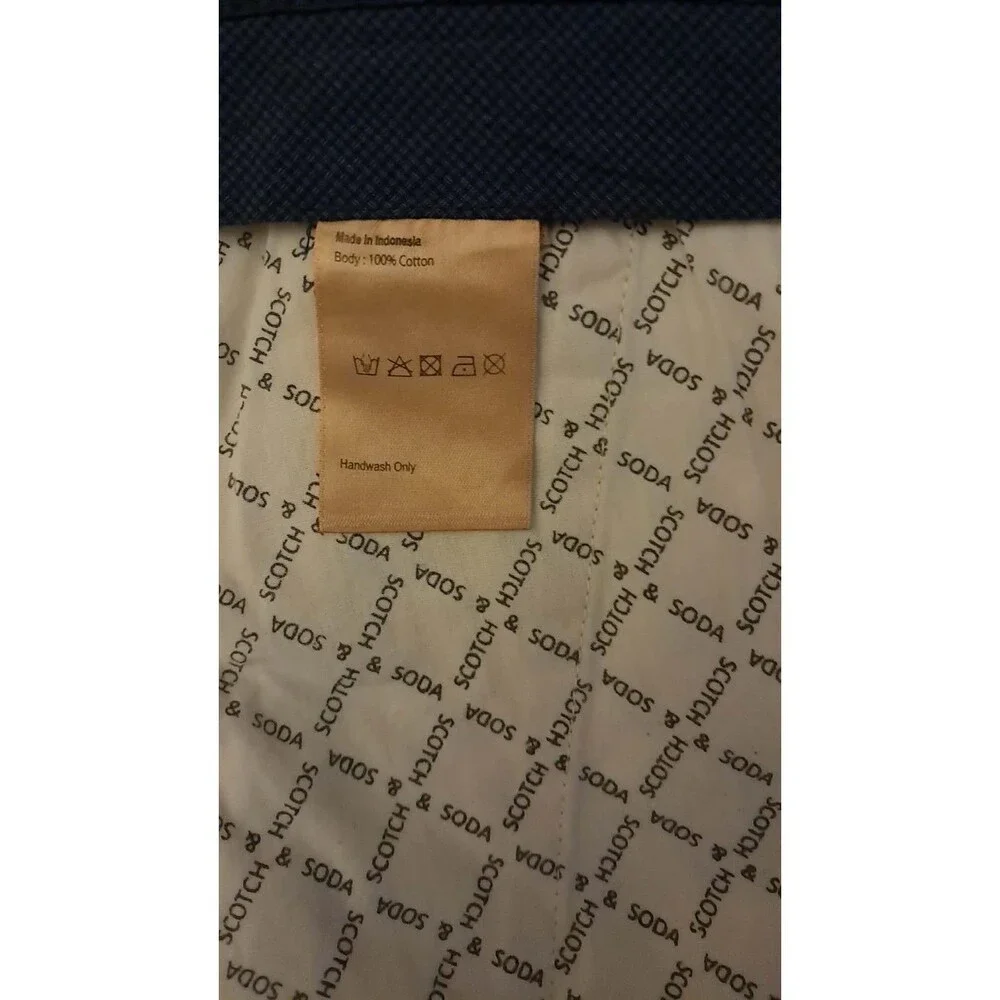 Scotch Soda Blake Pleated Chinos Pants Men's 32x30 Brown Trousers